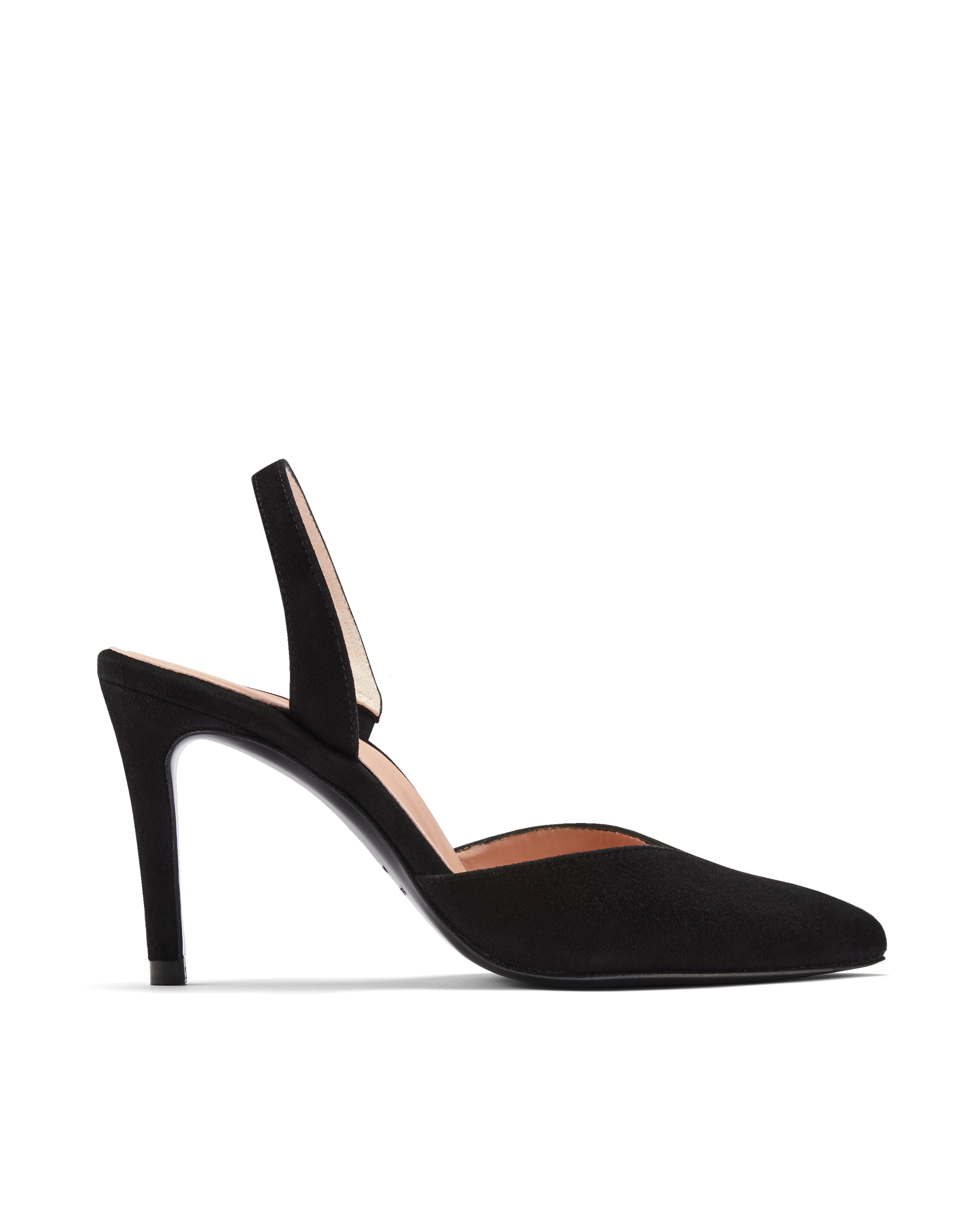 Calla Shoes | Sophia | Black suede high heels