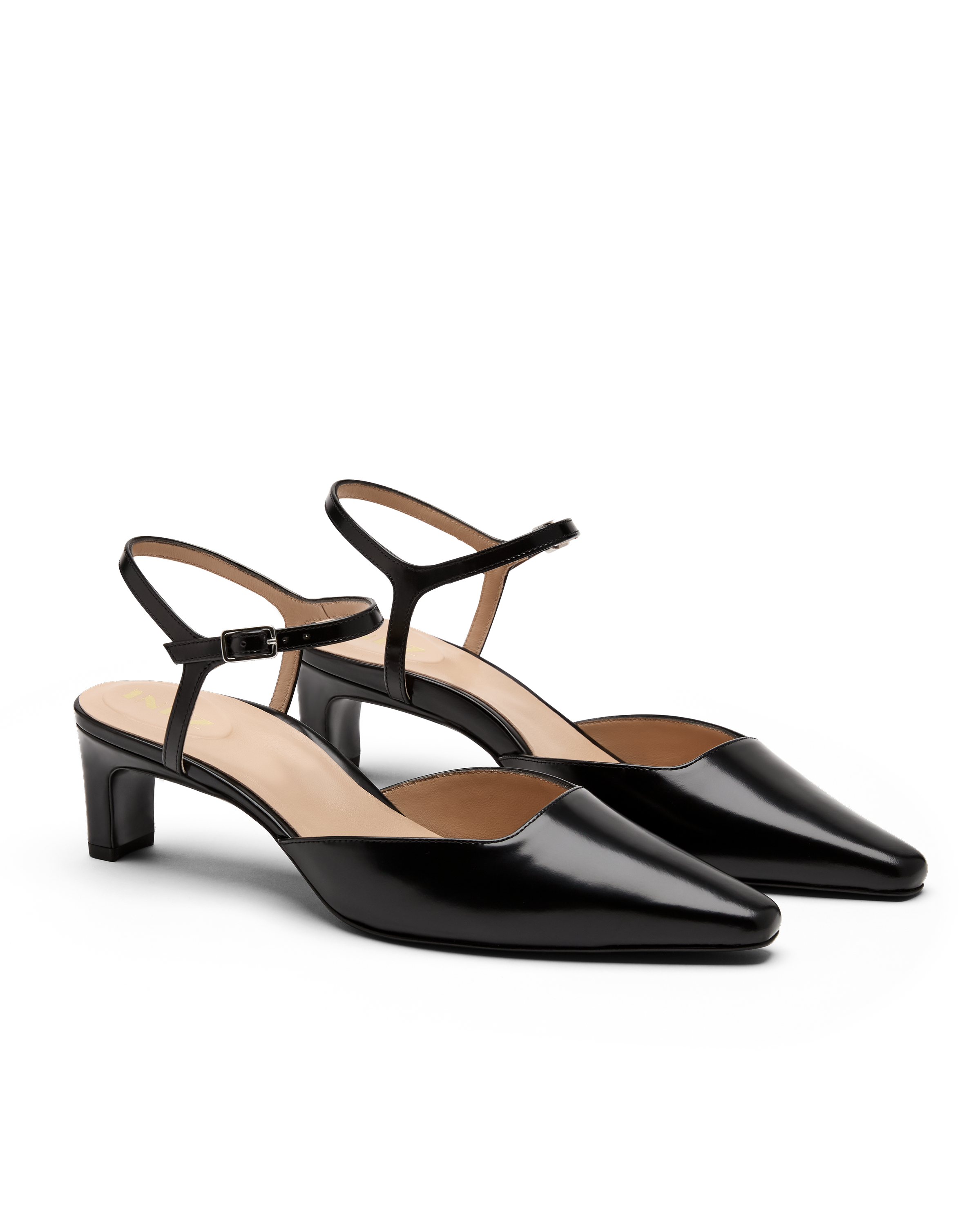 Francesca: Black Polished Calf