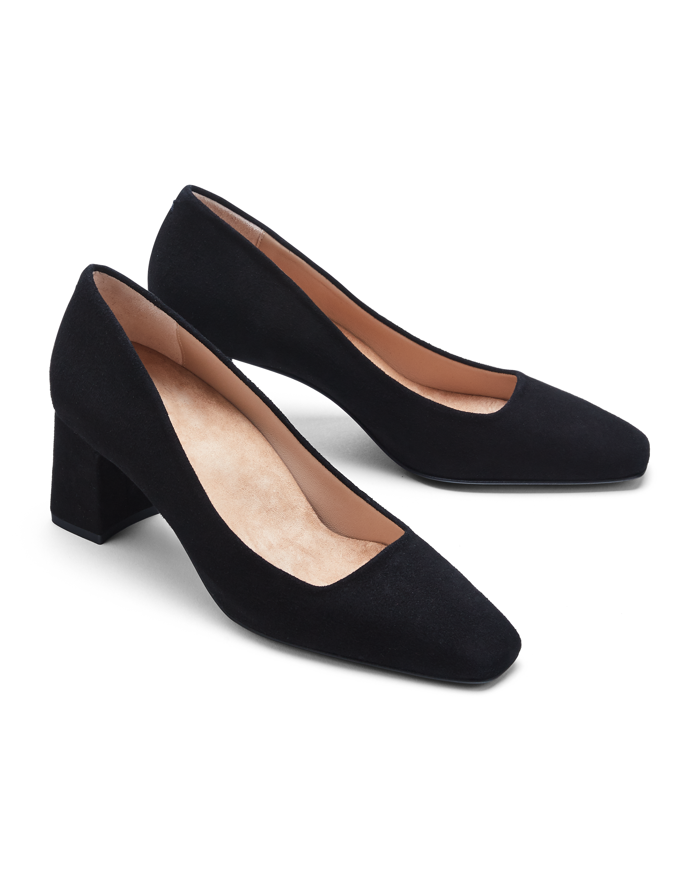 INEZ - Comfortable Heels by Design - Frida: Black Suede Leather Pumps INEZ - Comfortable Heels by Design - Frida: Black Suede Leather Pumps