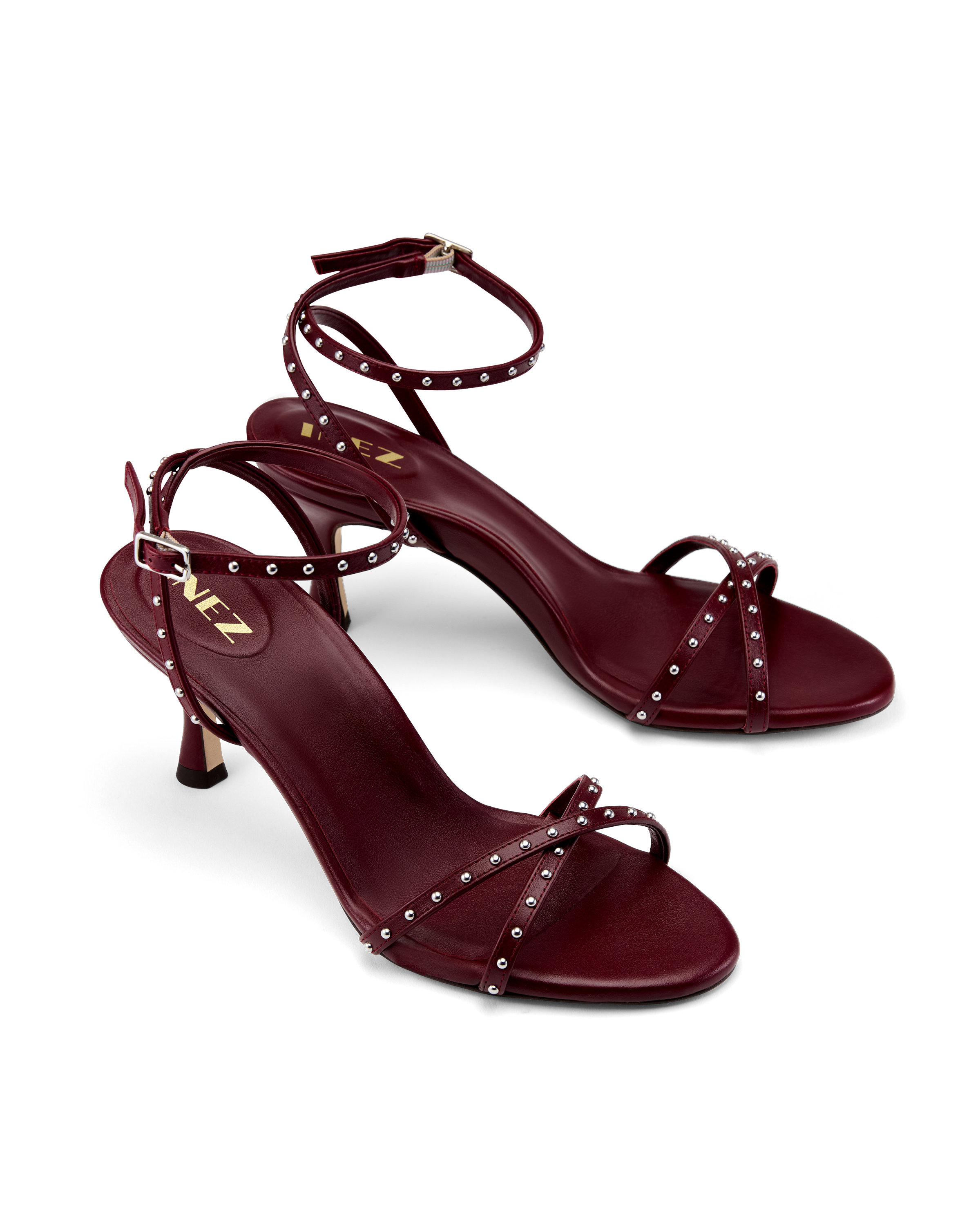 Jules: Currant Calf with Micro Studs