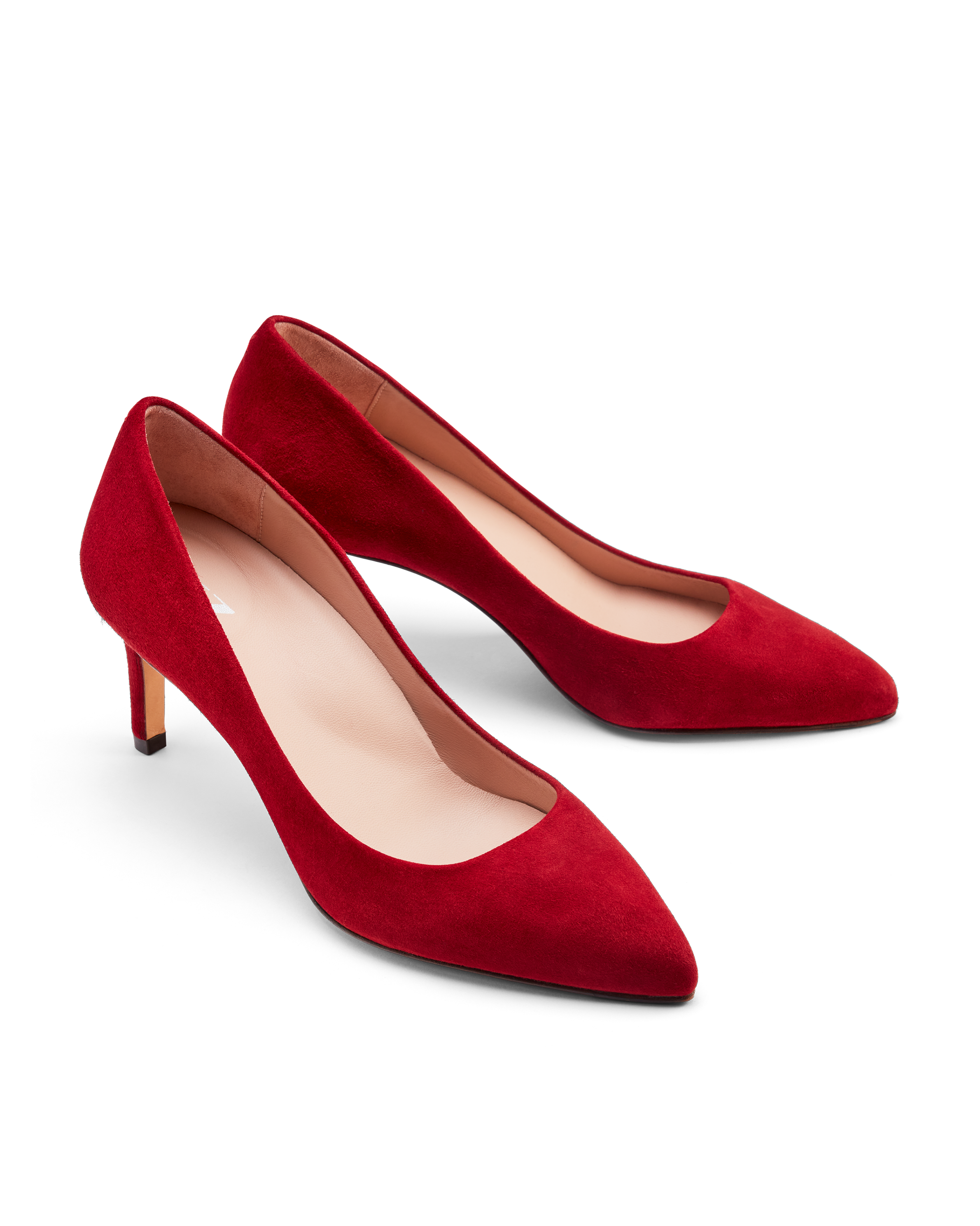 Lola Deep Red Suede
