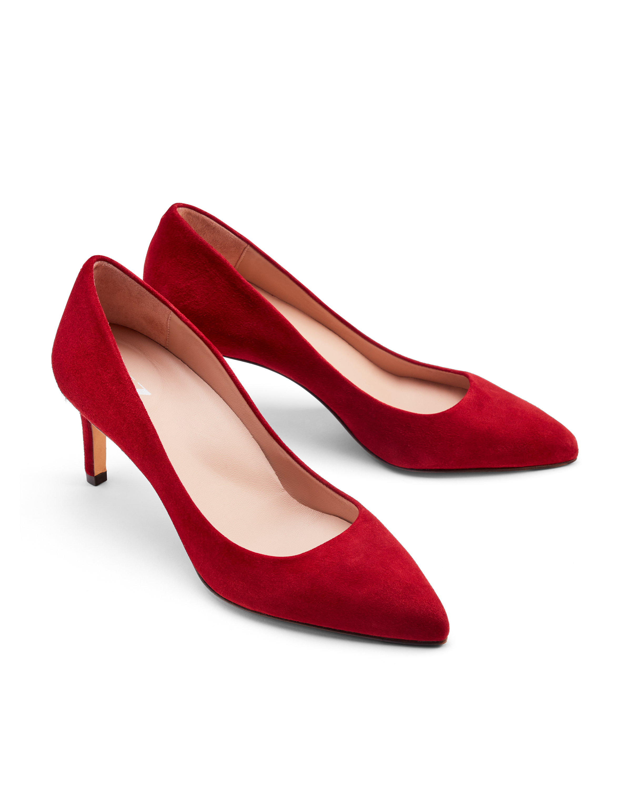 Lola: Deep Red Suede