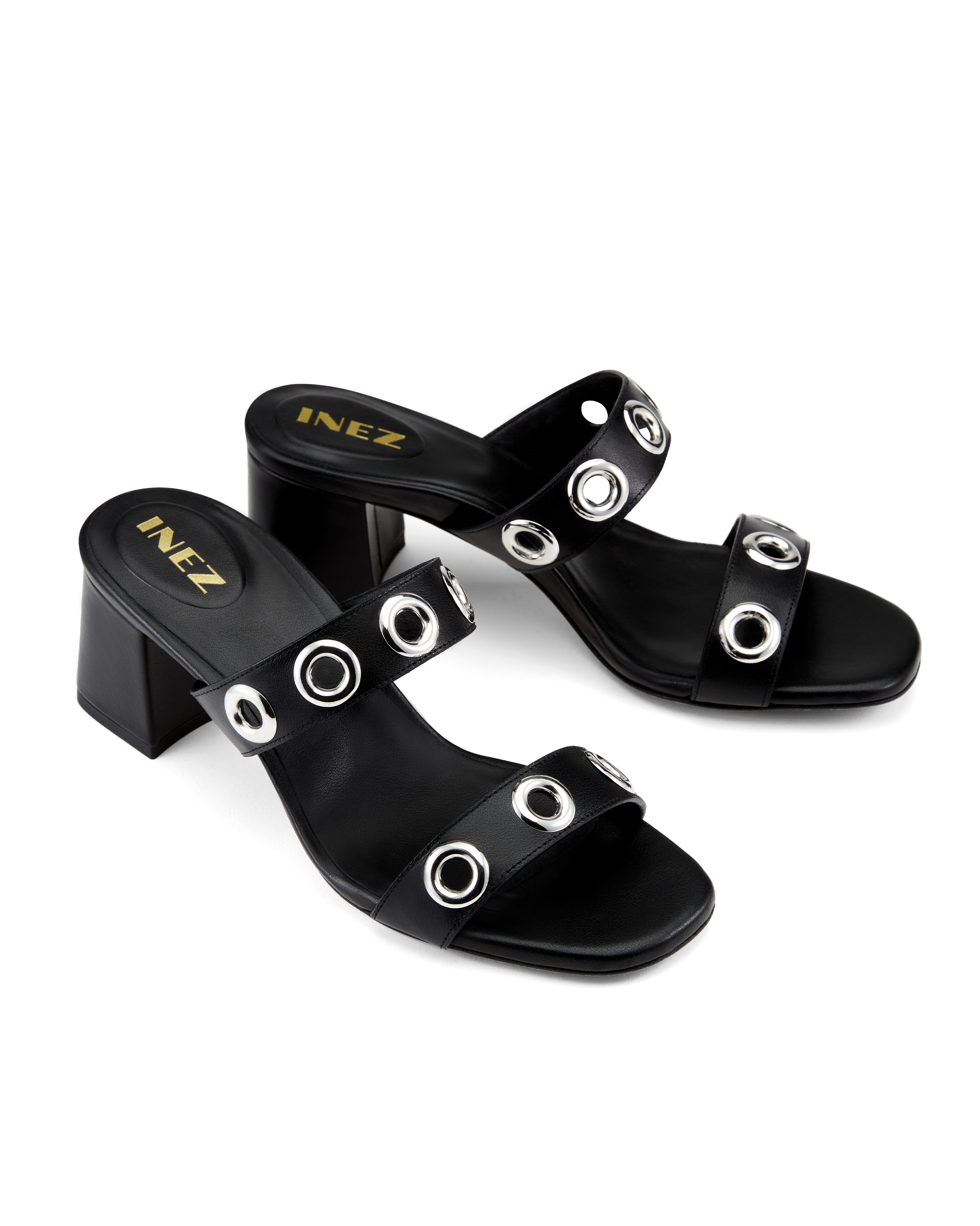 Lulu: Black Calf with Grommets