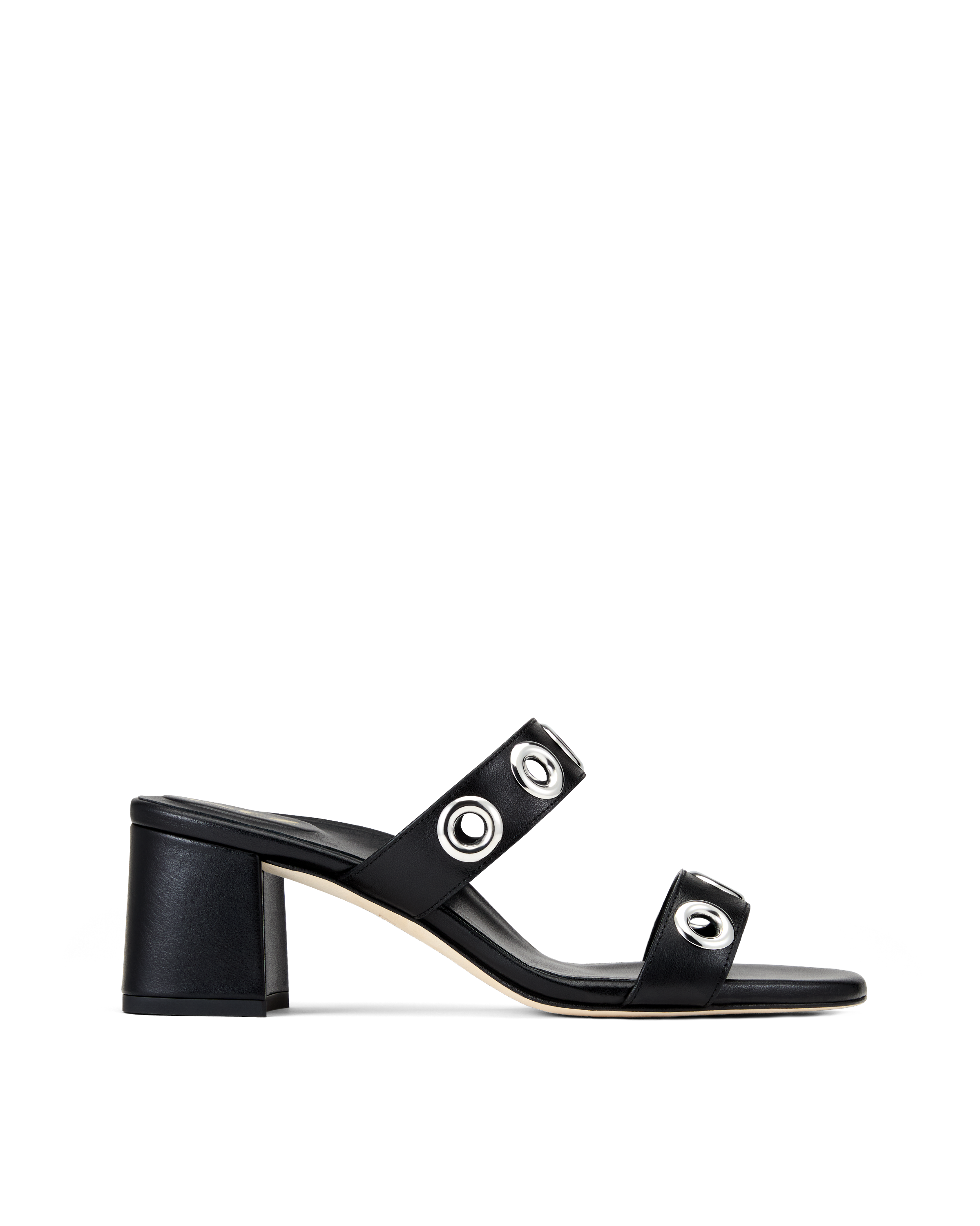 Lulu: Black Calf with Grommets