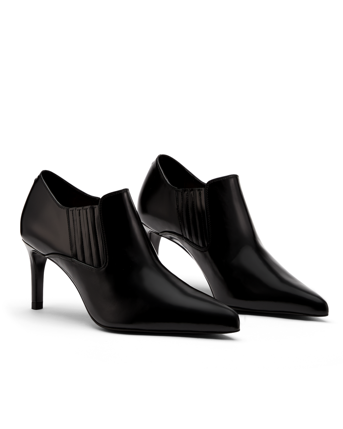 Marisol 70: Black Polished Calf