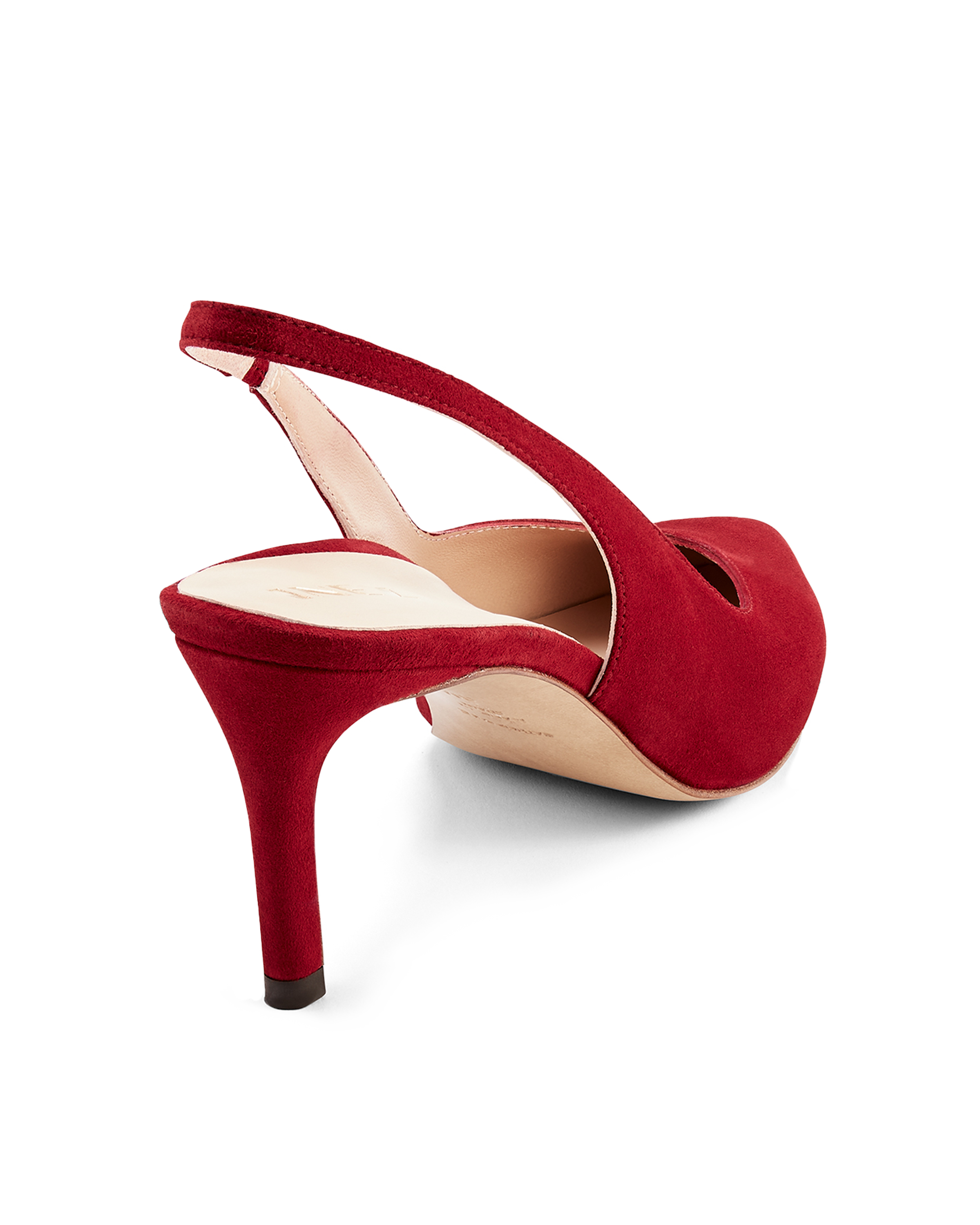 Slingback Shoes Heels With Open Back Daniel Eppie Burgundy Patent