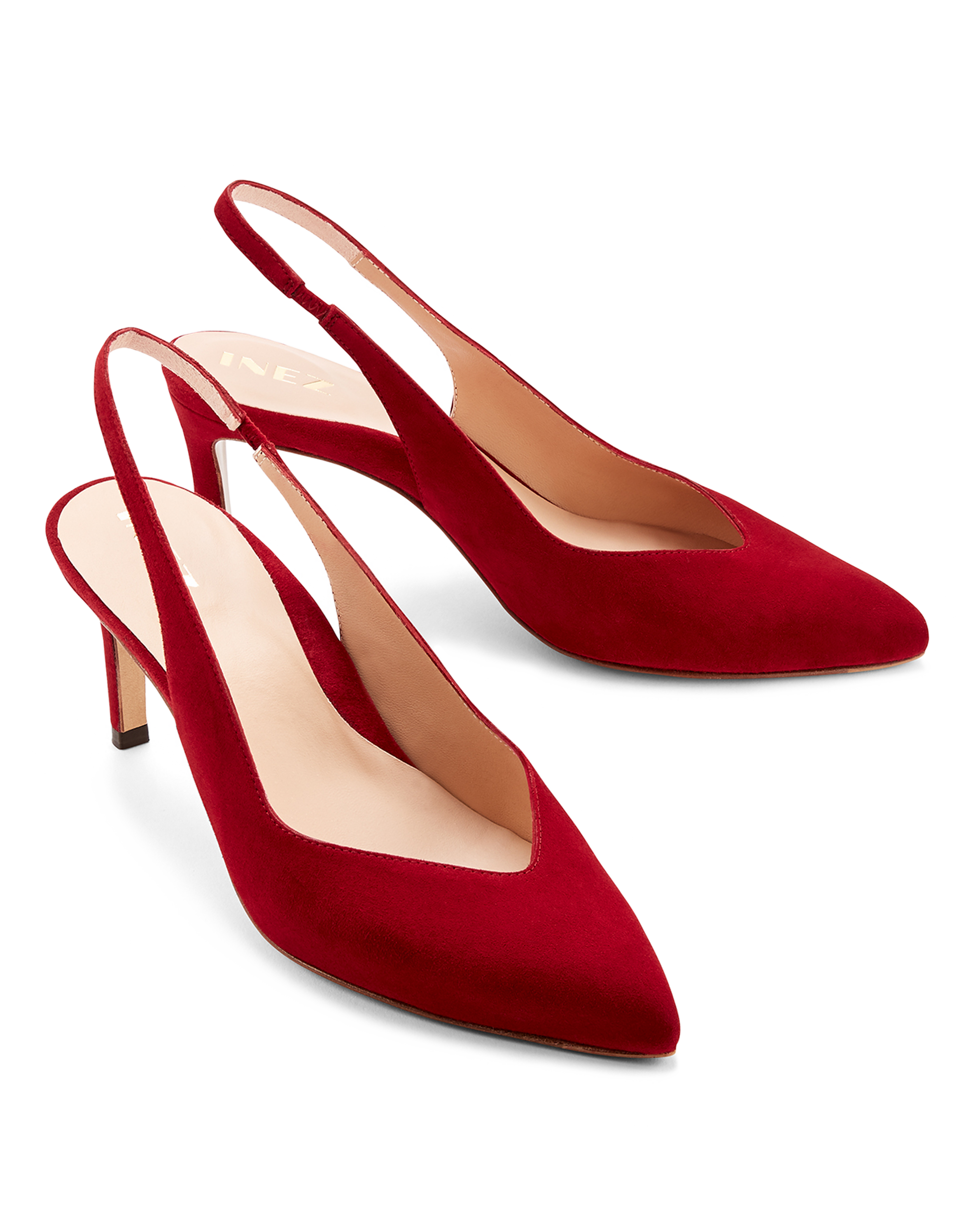 Mia: Deep Red Suede