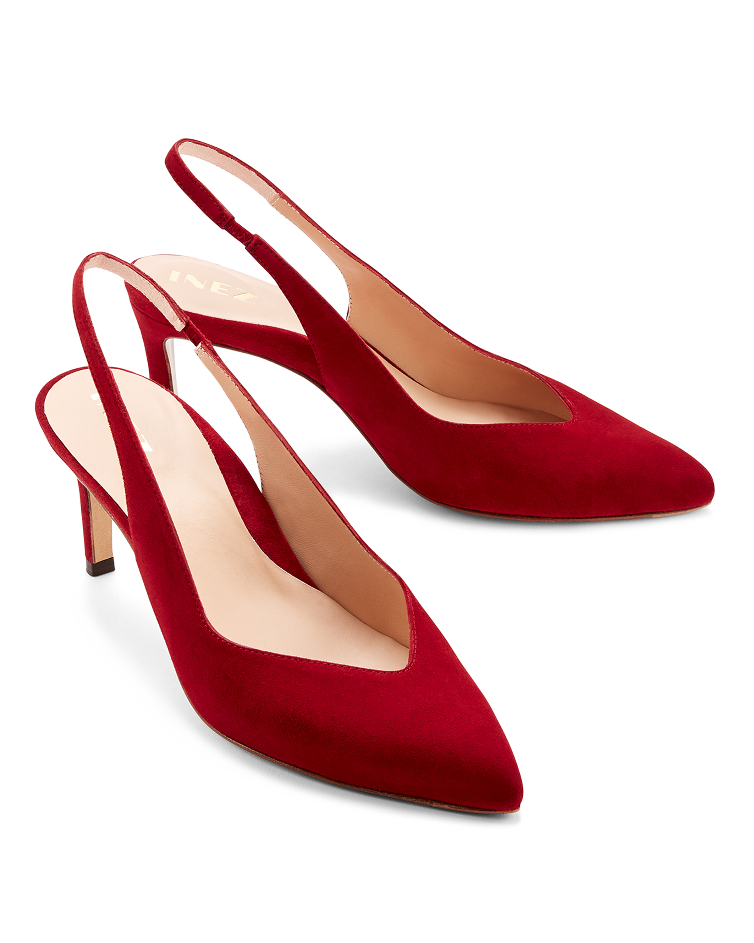 Mia: Deep Red Suede