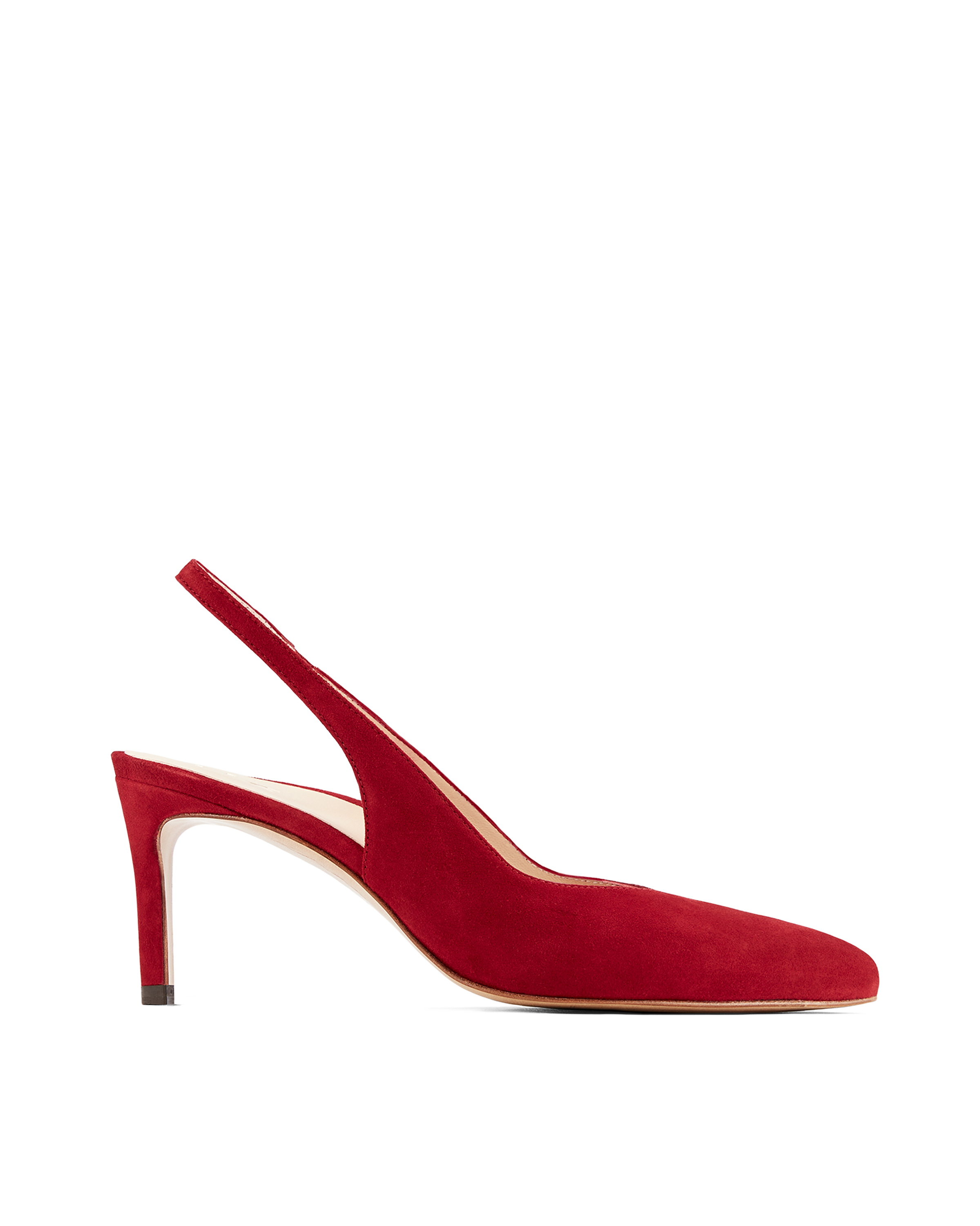 Red suede slingbacks sales