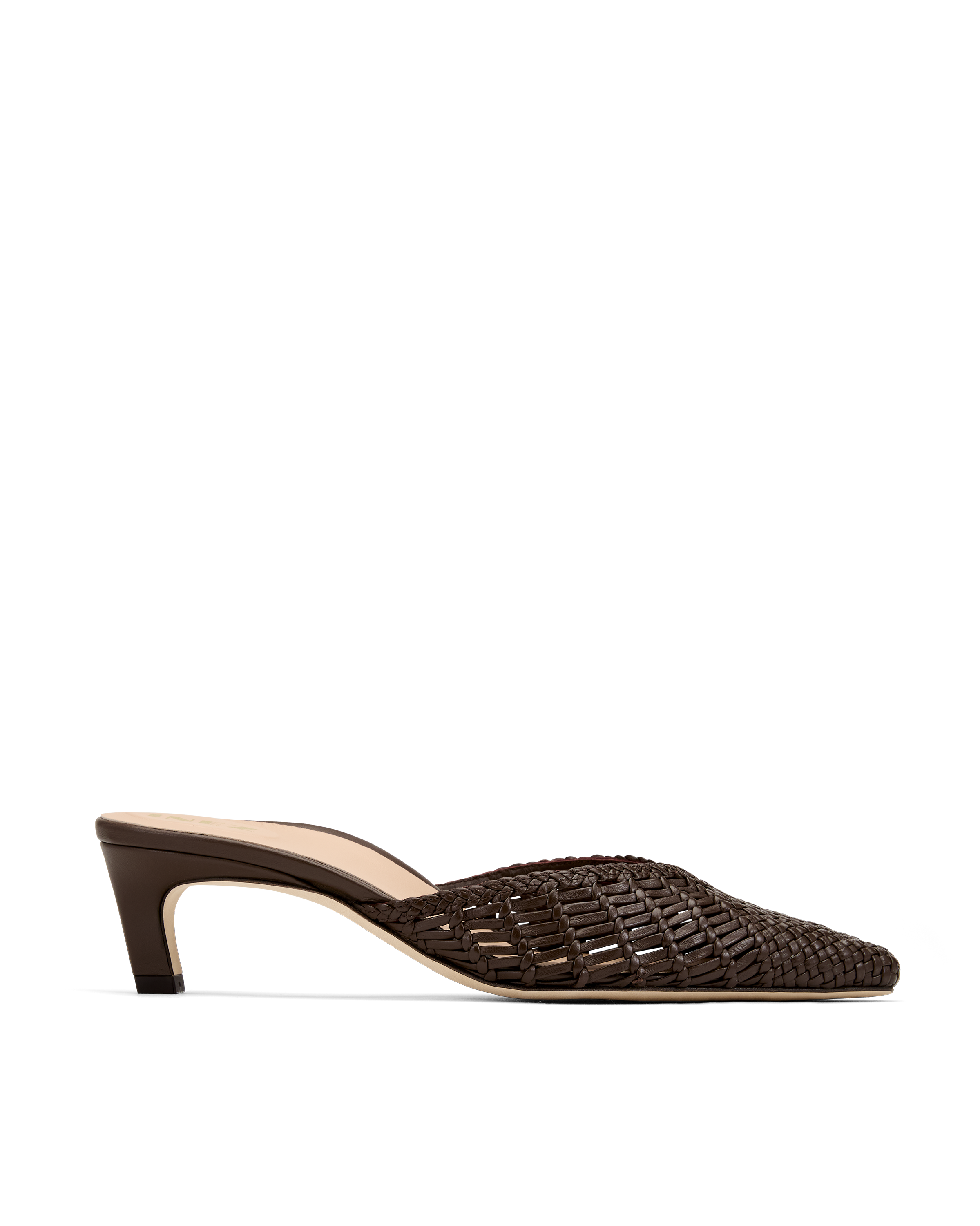 Palma: Dark Brown Woven Nappa