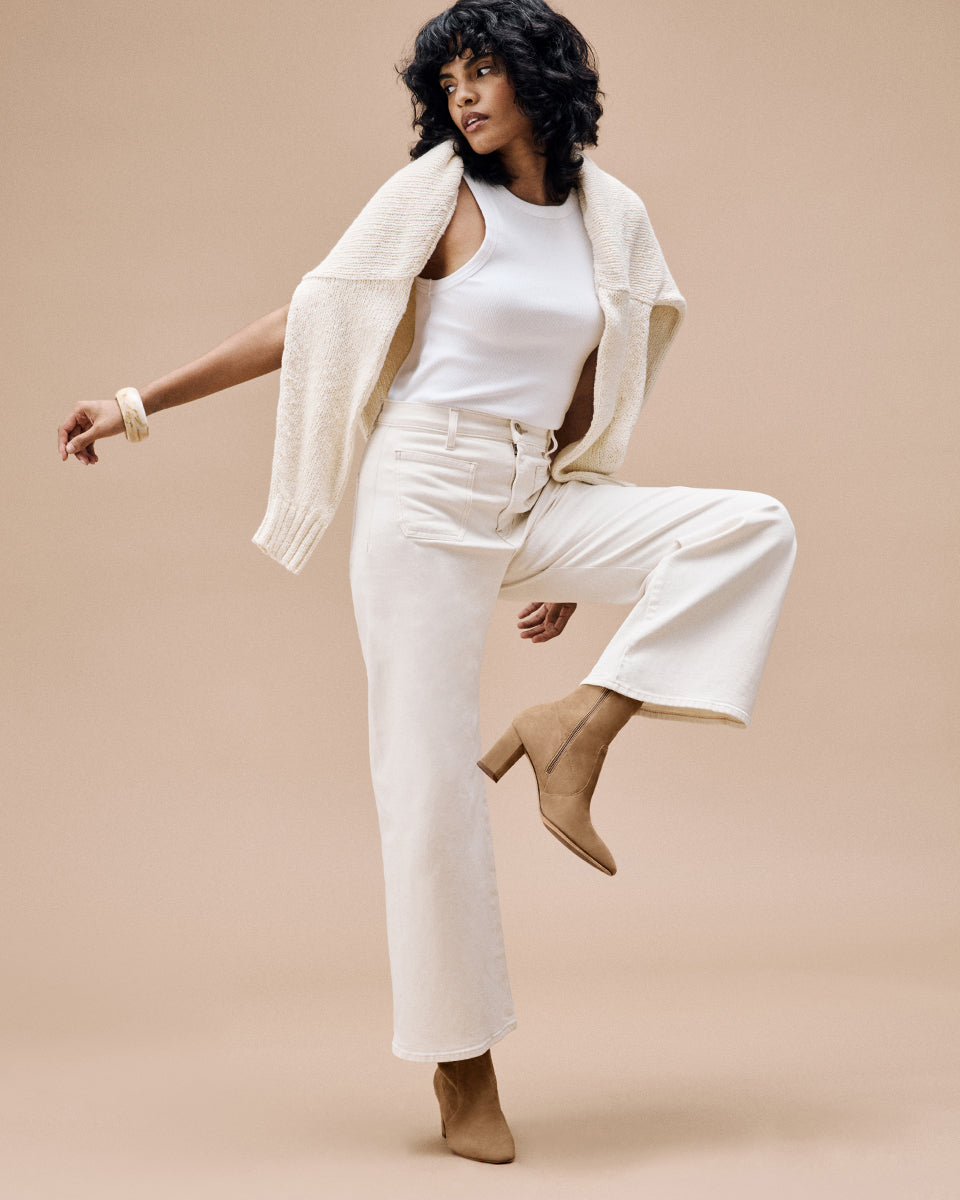 Paz 70 Stretch: Ginger Suede – INEZ