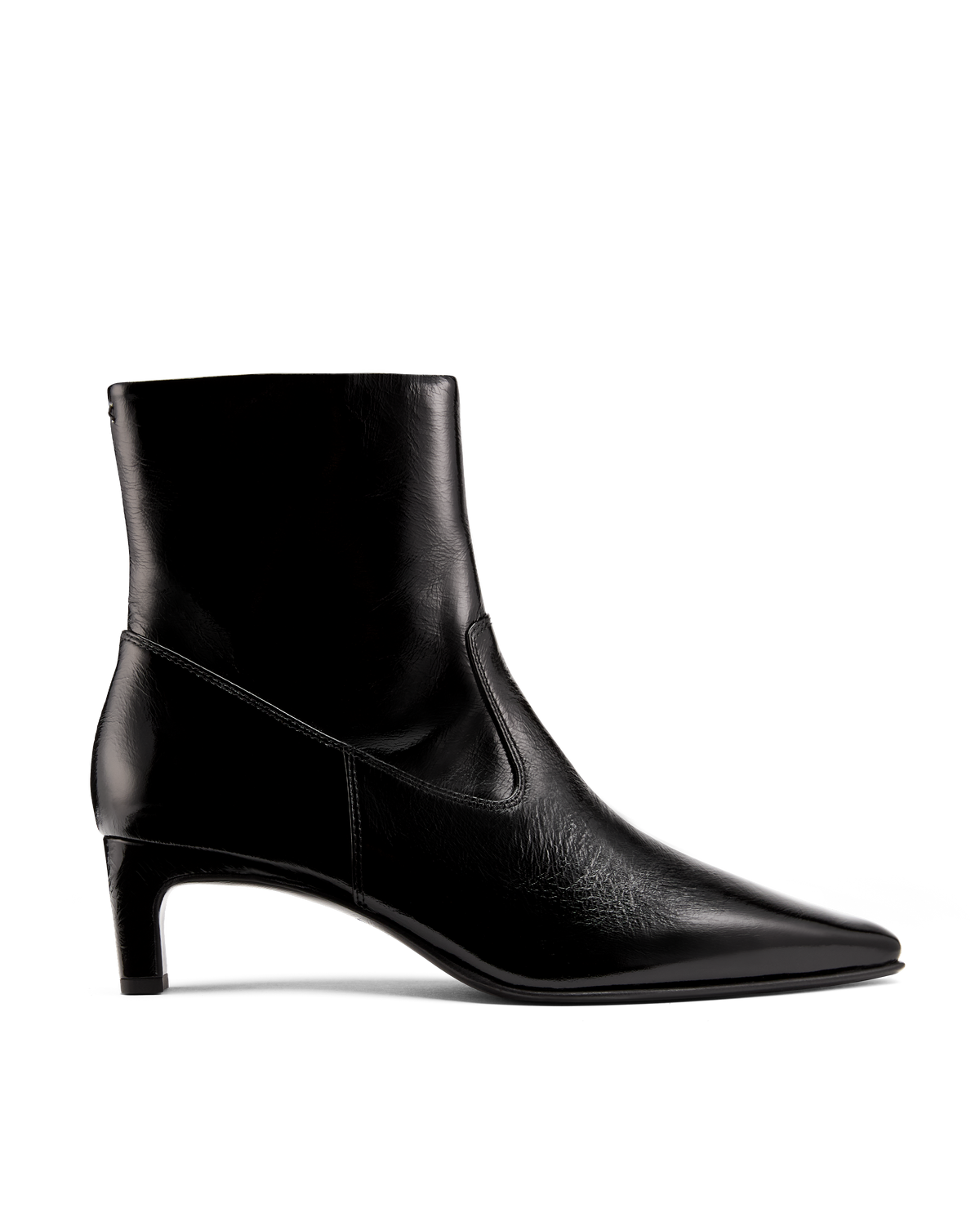 Renée: Black Glazed Calf